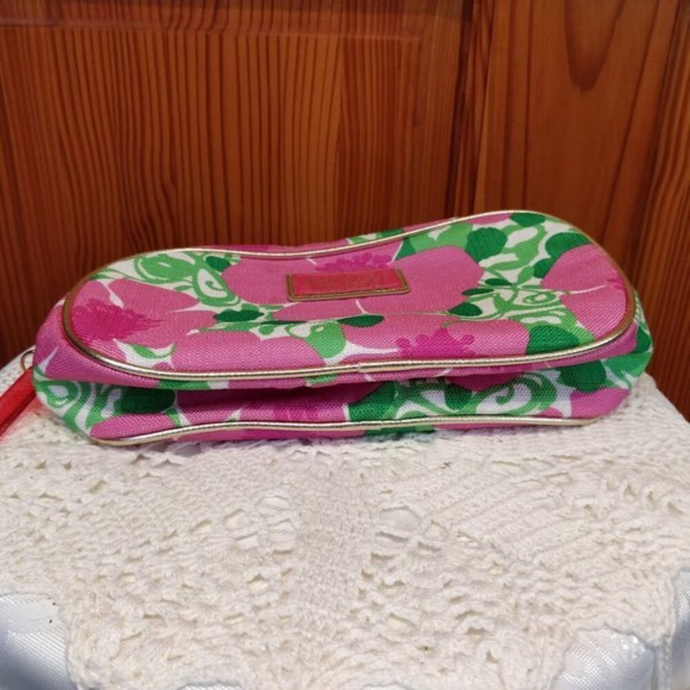 Lilly Pulitzer Floral Print Cosmetic Bag 9″ x 5″ Travel Pouch - Picture 5 of 7